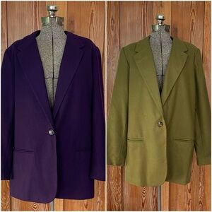 Bundle of Vintage Sag Harbor 100% Wool Blazers ~ size 16